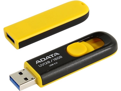 ADATA 16 GB UV128 Black/Yellow