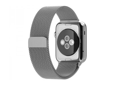 Смарт-часы Apple Watch 38mm Stainless Steel Case with Milanese Loop   (MJ322)