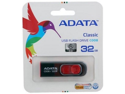 ADATA 32 GB C008 Black/Red