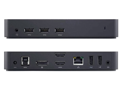 Порт-реплiкатор Dell USB 3.0 Ultra HD Triple Video Docking Station D3100 EUR