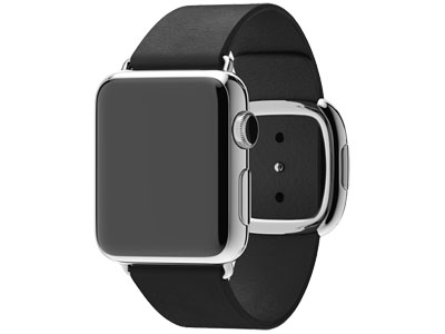 Смарт-часы Apple Watch 38mm Stainless Steel Black Modern Buckle (S,M,L)  (MJYK2-L2-M2)