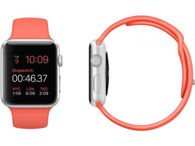 Смарт-часы Apple Watch Sport 38mm Silver Aluminum Case with Sport Band  (MJ2W2)