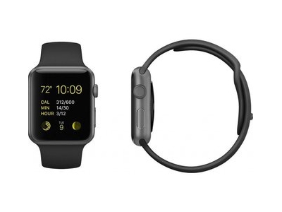 Смарт-часы Apple Watch Sport 38mm Space Gray Aluminum Case with Sport Band (MJ2X2)
