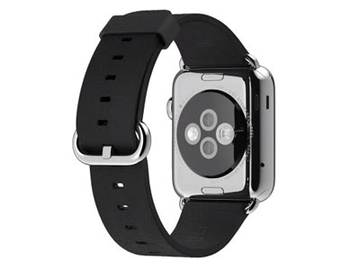 Apple Watch 38mm Stainless Steel Case with Black Classic Buckle MJ312