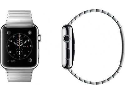 Смарт-часы Apple Watch 38mm Stainless Steel Case Case with LINK bracelet   (MJ3E2)