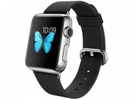Apple Watch 38mm Stainless Steel Case with Black Classic Buckle MJ312